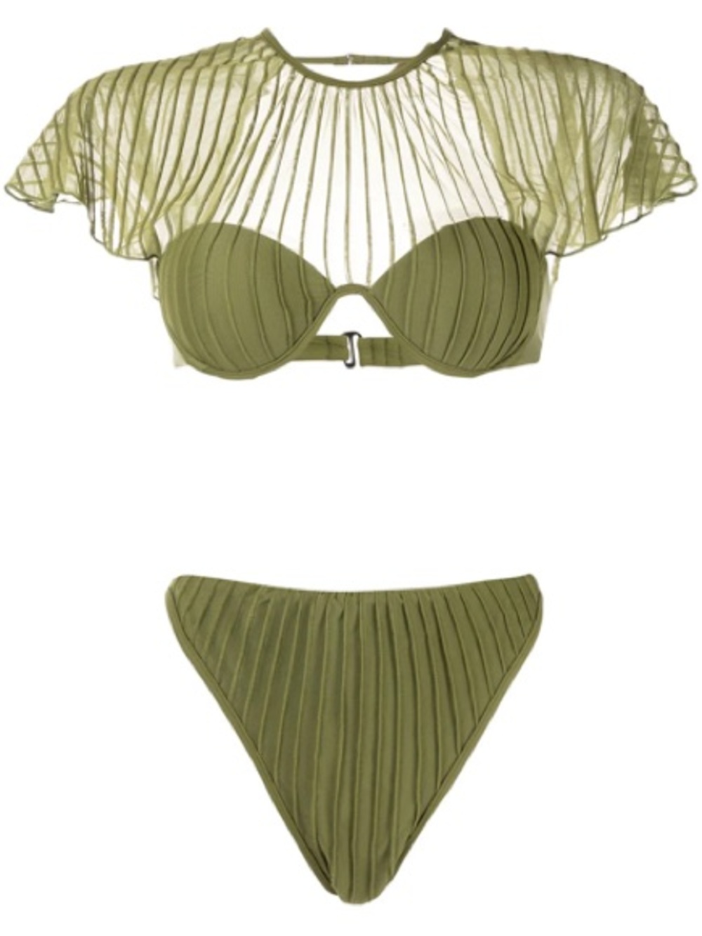 Andrea Iyamah Gara Pleated Bikini SET